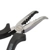6'' High Carbon Steel Slimline Bent Nose Pliers Round Curved