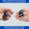 Bicycle Trailer Coupler, 1 Set, Black, with Safety Pin Compatible