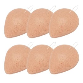 Konjaka Sponge for Face Cleansing, Pack of 6, 100% Natural