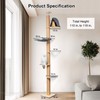 FUKUMARU Floor to Ceiling Cat Tree, 6 Level Adjustable Height