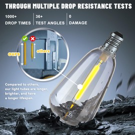 Oviviam 100+10FT LED Outdoor String Lights, Patio Deck Lights with 50+2 Shatterproof ST38 Edison Bulbs, Dimmable Warm White Waterproof Outside Hanging Lights Connectable for Backyard Porch Garden