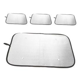 GANAZONO 4pcs Rv Door Shade Foil Sunshade for Campers Protects Interior from Sunlight Easy to Install for Rv and Travel Trailers