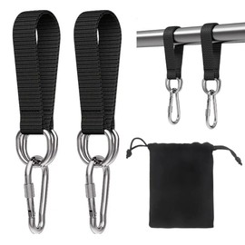 SIRLOMU Pack of 2 Hammock Attachment, Tree Swing Strap, Swing Hanging, Nylon Portable Swing Kit, Tear-Resistant Suspension Hanging Strap with 2 Carabiners for Swing Hanging Chair