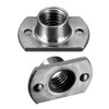 sourcing map Weld Nuts, M8 Tab Base UNC Carbon Steel