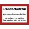 Decal Sticker 'Fire Rated Door Fire 21x15 cm End Plate
