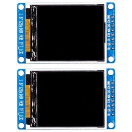 2pcs 1.8 Inch LCD Display Module Full Color 128X160 RGB SPI TFT LCD Display Module ST7735S 3.3V
