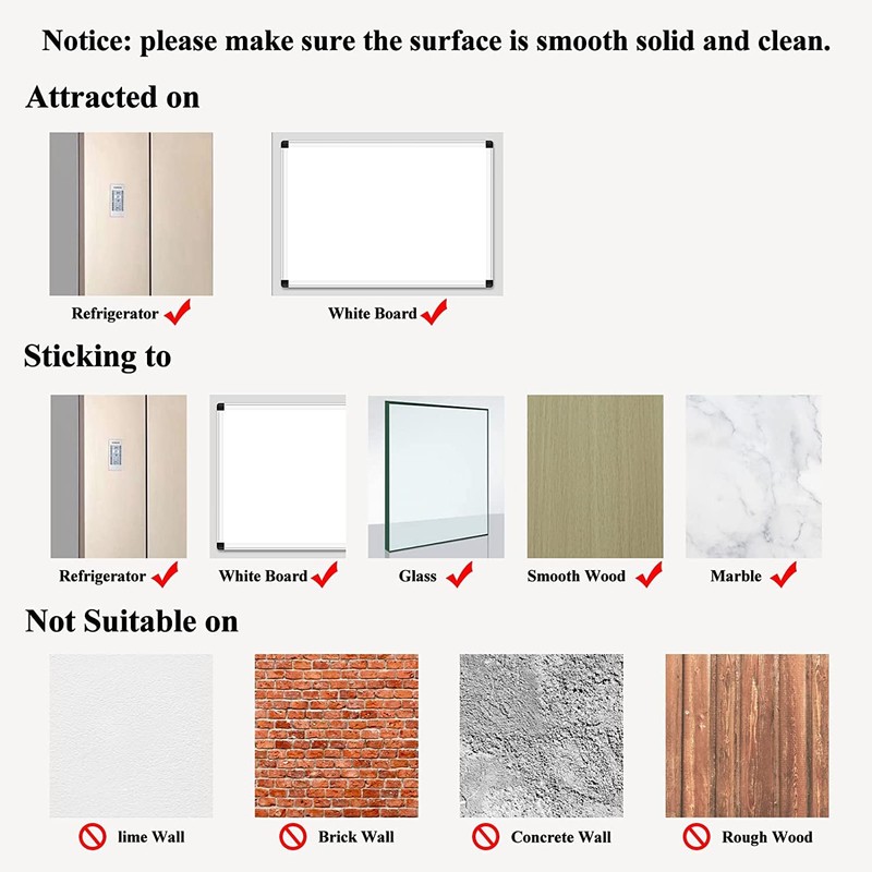 CRUGLA 12 Packs 4x6 Magnetic Picture Frames for Refrigerator Locker,