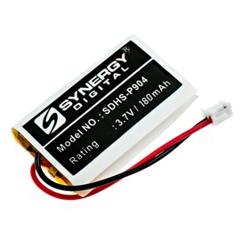 Synergy Digital Wireless Headset Batteries, Compatible with AT&T 89-1343-00-00, BT190545, BT191545 Wireless Headset Batteries (Li-Pol, 3.7V, 180 mAh), Set of 2