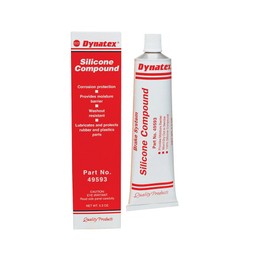 Dynatex 49593 Silicone Brake System Compound, 5 oz Tube, -40 to 400 Degree F, Translucent