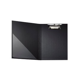 Exacompta Balacron 18291E Clipboard with Pen Holder and Cover on the Flap 23 x 32 cm for DIN A4 Black