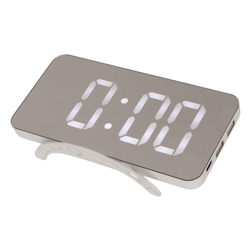 Alarm Clock Dual USB Output 3 Levels Brightness Light Sensing