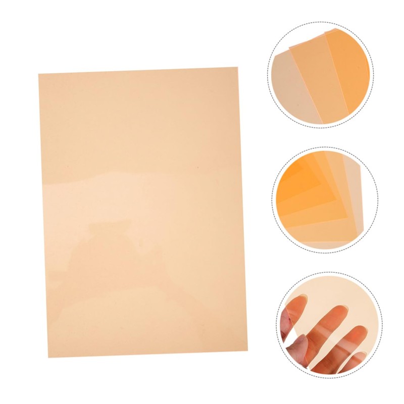 TEHAUX PVC Film Light Filters 5 Sheets for Lighting and