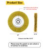 OSFTBVT 6" Bench Wire Wheel Brush Coarse Crimped Steel Wire