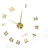 DIY Wall Clock Frameless Design Self Adhesive 3D Decorative Effect