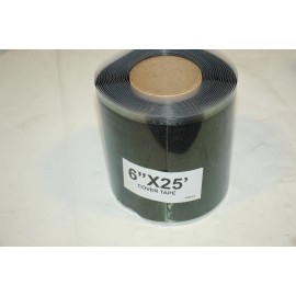 MH 6" x 25' Black Cured Laminated Tape 08MHLAT625 EPDM Cover Tape Aquascape