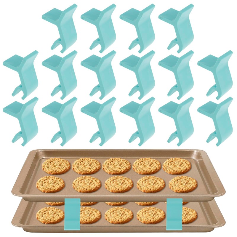 16PCS Baking Sheet Stackers Set Space-Saving Tray Stackers Reusable Trays
