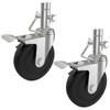 5 Inch Scaffolding Casters Set of 2 Heavy Duty Baker