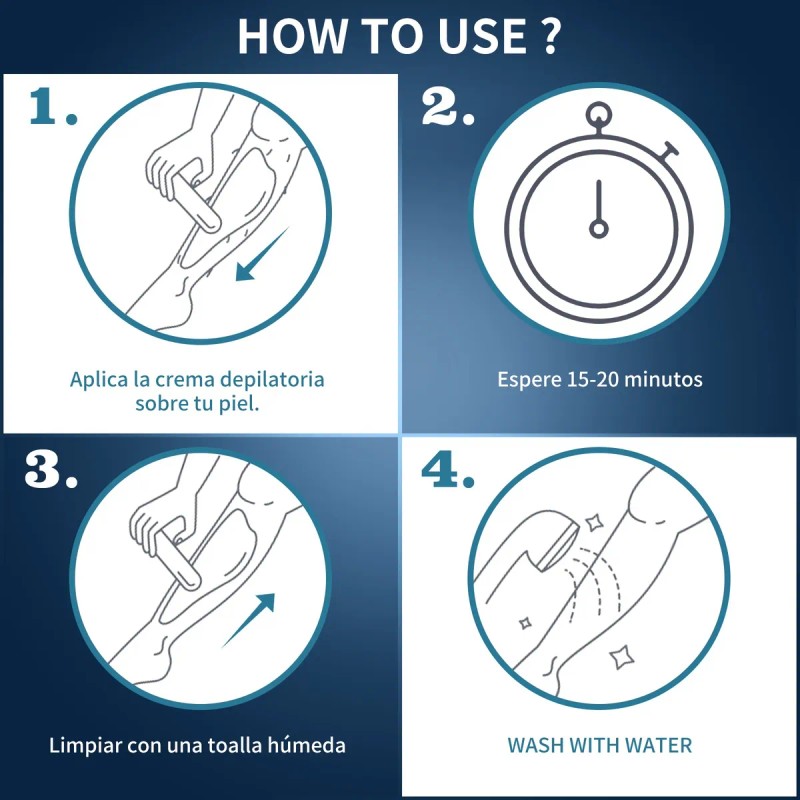 Crema Depilatoria Íntima Para Hombre Genitales 300g Espátula