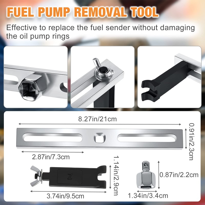 Frienda 3 Pieces Universal Fuel Pump Removal Tools Car Adjustable