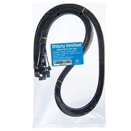 Extra Large Zip Ties Long Cable Ties Big Heavy Duty Outdoor Plastic Ties Thick 48 Inch 200 Lb,14 Pack