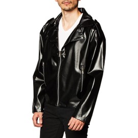 Forum Flirtin With The 50S Greaser Jacket, Black, One Size Costume