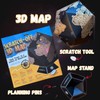 5 Minute Build It Scratch Off World Map - Fun