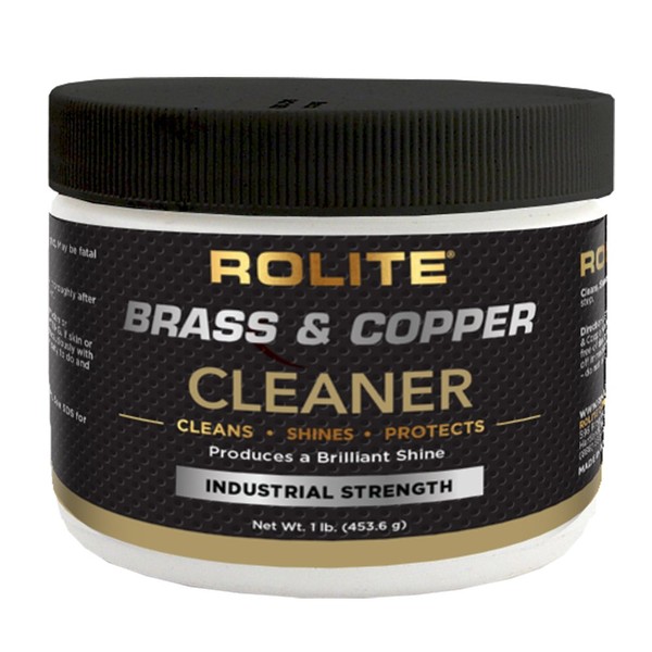 Rolite RBCC1# Brass & Copper Cleaner Instant Cleaning & Tarnish Removal, 1 lb
