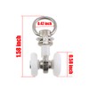 ZQIY 15PCS Curtain Track Roller Hook Curtain Guide Pulley Plastic