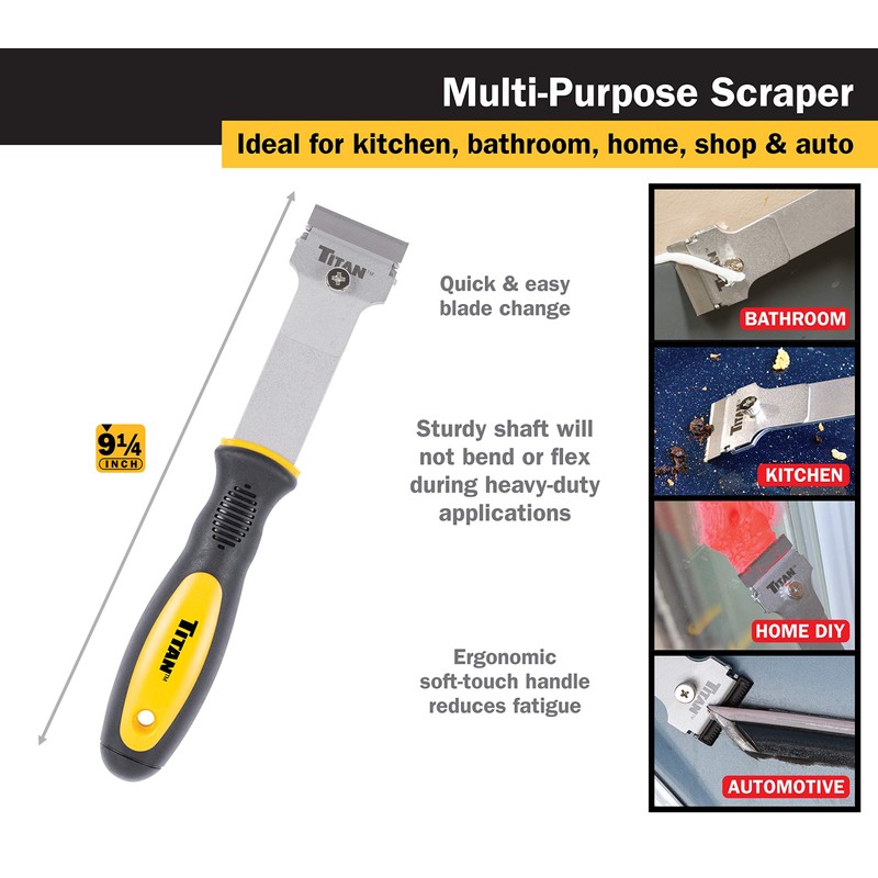 Titan 59400 4-Piece Scraper Set with 42 Replacement Blades