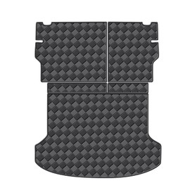 WDYOYS Cargo Mat & Backrest Mats for 2020-2024 2025 Kia Seltos in Upper Position(Fits Without Subwoofer), All Weather Waterproof Rear Cargo Liner Rear Trunk Liner Back Seat Cover Protector