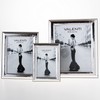 Valenti&Co Shiny Silver Hammered Photo Frame 10x15cm Ideal for Wedding