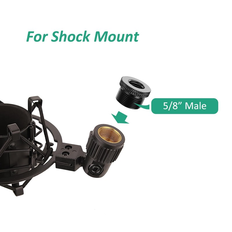 Rigych Mic Stand Adapter 5/8 Female to 3/8 Male &