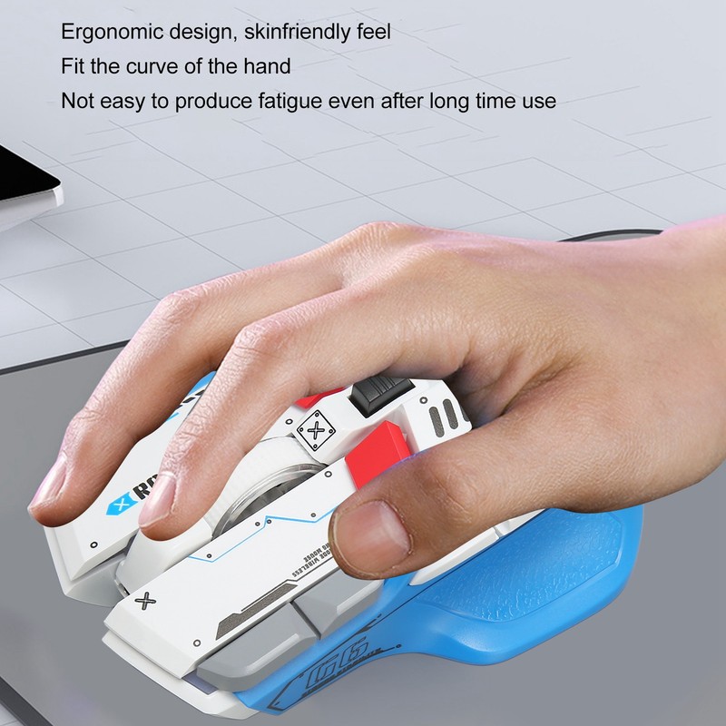 Gaming Mouse 2.4G Wired Bluetooth 3 Mode 5 Adjustable DPI