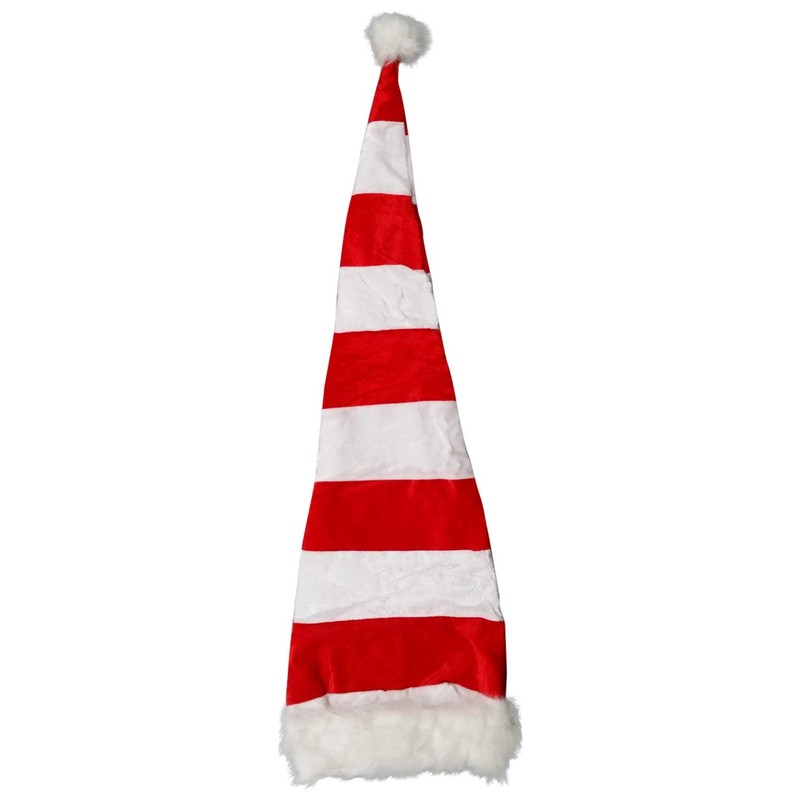 Ciffre Set of 2 Long Christmas Hats Santa Hat White