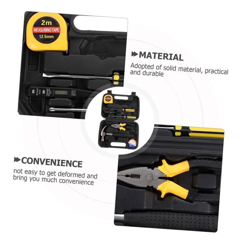 TEHAUX 1 Set Tool Kit with Durable Tool Box Versatile