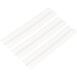 10 Pcs Plastic Binding Combs, 22mm Diameter 30 Holes Spiral Binding Spines Book Binder for Document Notebook File Album Making (Transparent)