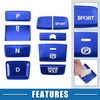 A ABSOPRO Gear Shift Panel Electronic Handbrake Button Cover Trim