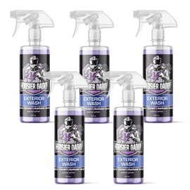 Hoosier Daddy 16oz Car Exterior Cleaner Concentrate - Removes Dirt, Bugs, & Road Grime - Safe for Paint, Glass, & Chrome - Dilutes for Multiple Uses(5-Pack)