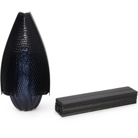 IDL Packaging 10" Flexi-Hex™ Honeycomb Packing Paper Sleeves, M, Black, Pack of 10 - Adaptable to Any Shape Cushioning Packaging with Modern Design - Flexible & Reusable Wrap Bags for Moving