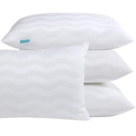 Auranta Bed Pillows Queen Size Set of 4 - Adjustable Hotel Bed Pillows for Sleeping, Soft & Supportive Down Alternative Filling for Back, Side & Stomach Sleepers (White)