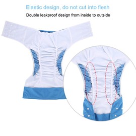 Adjustable Nappy Pants for Adults Against Incontinence, Washable Adult Covers, Cloth Nappy for Adults, Washable, Reusable and Adjustable Nappy (Dark Blue)