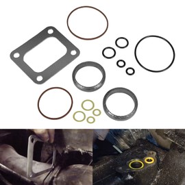 Bzsunway Yellow O-Ring Gaskets Kit & ES 72468 Turbo Mounting Gasket Set for 1994-2003 Ford 7.3L Powerstroke Diesel Turbo Pedestal