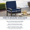 Arden Outdoor Dining Chair Cushion, 20 x 20, Rain-Proof, Fade