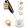 Milk Frother Handheld,Portable Electric Drink Mixer&Wand,Egg Whisk-Black