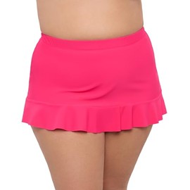 Aqua Green Women's Standard Ruffle Skirted Bottom, Rose Quartz