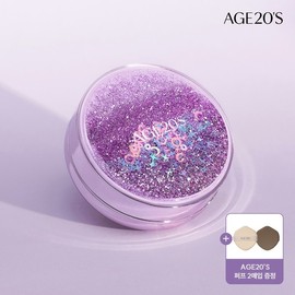 AGE20'S New Original Essence Cover Pact Shining Drop Edition (Purple Case 1 + Refill 3) (SPF50+ PA+++) - Pink No. 13 / AGE20'S [에이지투웨니스] 뉴오리지널 에센스 커버팩트 샤이닝드롭에디션(퍼플케이스1+리필3) (SPF50+ PA+++) - 핑크 13호