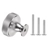 WUISOLQP 10 Pack Silver Cabinet Knobs Drawer Cupboard Kitchen Knobs