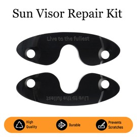 smnuxwm 2PCS Sun Visor Repair Kit for Jeep Wrangler JK 2018&Wrangler JL JLU 2018-2025&Gladiator JT 2020-2025 Accessories,Aluminum Alloy Sun Visor Clips(Black)
