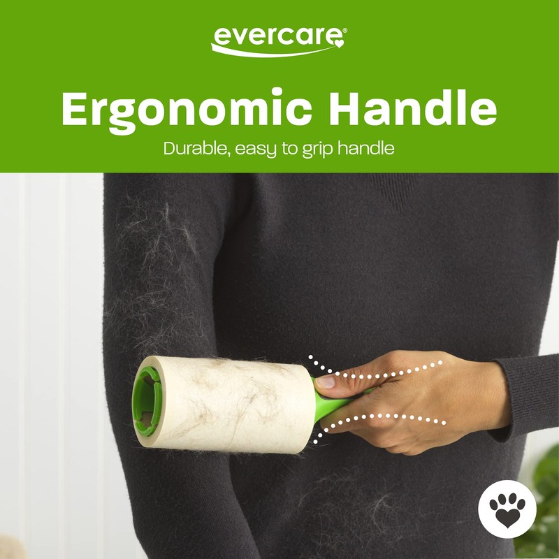 Evercare All Purpose Pet Hair Lint Roller with 2 Refills,