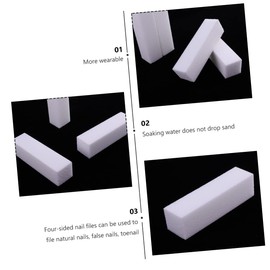 LALAFINA 30pcs Four-Sided Nail Buffer Sponge Blocks Nail Grinding Tools for Manicure for Natural False for Home Use Salon